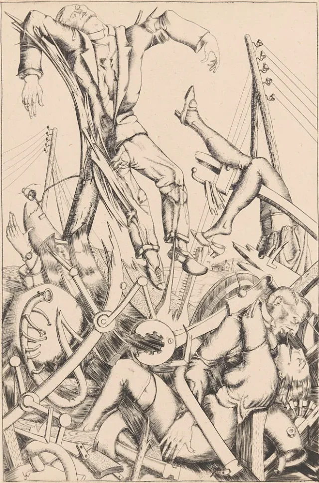 Eisenbahnunglück (aus der Mappe Totentanz)